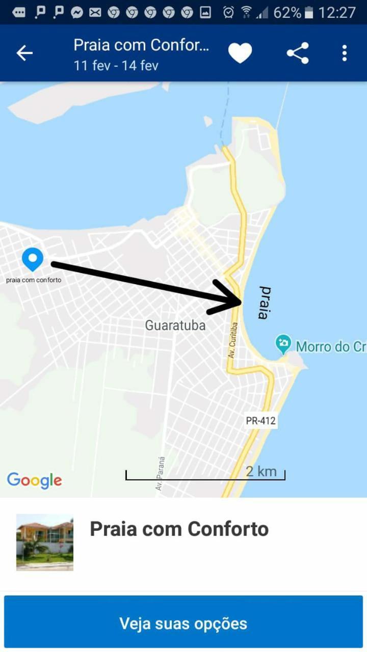 Praia Com Conforto กัวราตูบา ภายนอก รูปภาพ